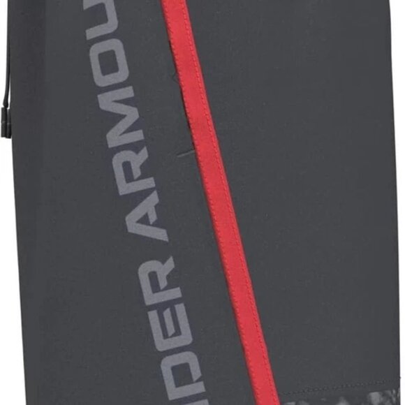 Under Armour Kids Stunt 3.0 Printed Shorts 1361804 Gray Red Size LG (14-16) - Picture 3 of 4